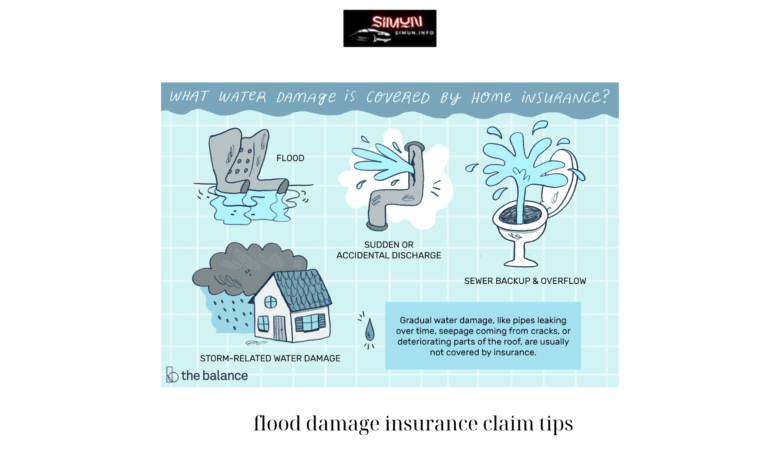 flood damage insurance claim tips