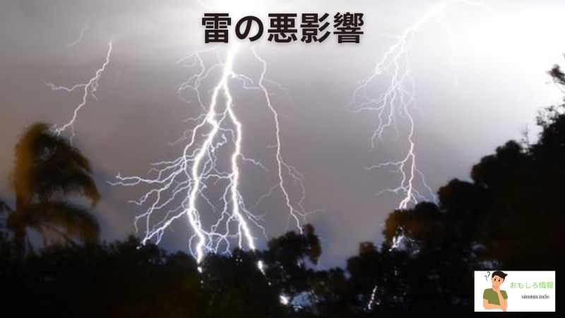 雷の悪影響